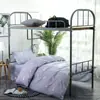 Juego de tres piezas para dormitorio individual color liso funda de edredón 150200 escuela residencial estudiantil cama litera sábana a cuadros ropa de cama para dormitorio