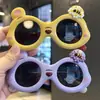 Gafas de sol lindas para proteger del sol abeja pequeña silicona adorable estilo coreano bebé dibujos animados dulces espejo osito niños gafas de sol polarizadas