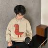 2025 Nuevo Suéter de Punto de Manga Larga de Moda para Niños Otoño e Invierno Ropa para Niños Top Ropa Interior Ropa para Niños