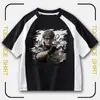 Camiseta impresa de manga corta con temática del juego Delta Force para niños mayores, top de cuello redondo de verano para estudiantes, fuerzas especiales