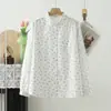 Cardigan de Mujer con Estilo Literario Japonés, Estampado de Dibujos Animados, Holgado, con Solapas, Manga Larga, Otoño 2026