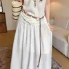 Cuerda de Cintura Tejida a Mano con Cuentas Estilo Étnico Bohemio para Mujer, Cinturón Delgado de Gama Alta de Nicho para Combinar con Accesorios de Vestido