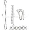Cadena de Extensión para Silla Colgante Cadena para Columpio Yoga Aéreo Bolsa de Arena Cadena de Acero Inoxidable 304 Cadena Metálica