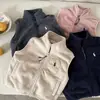 Chaleco acolchado para niños, estilo invierno 2026 para niños, prenda exterior gruesa y cálida, chaleco acolchado para bebé, top con temática de oso para niñas