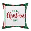 Ropa de Hogar Transfronterizo Amazon Nueva Festividad Navideña Funda de Almohada de Lino Funda de Cojín de Sofá