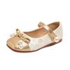 Sapatos de Couro para Meninas Verão 2026 Novos Sapatos de Princesa com Pérolas para Crianças Sapatos de Dança da Moda com Solado Macio para Meninas Primavera e Outono