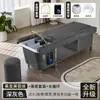 Venta al por mayor de exportación transfronteriza, Cama de champú eléctrica elevable, Terapia para la cabeza, Terapia para los pies, Sofá con baño de pies, Cama integrada, Cama de masaje para pies