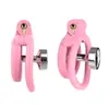 Ju disse fecho de castidade plano negativo CB lock cateter rosa destacável cobra CB lock jj bloqueador de urina escravo pseudo