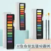 El Juego de Pinturas de Acuarela Sólida Más Vendido de Amazon, 12 Colores en una Caja Metálica Negra, Polvo de Pintura de Acuarela al por Mayor