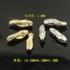 Cuentas de palillo de dientes barrocas largas, brillantes, de platino y cobre chapadas en oro, para hacer pulseras, collares y pendientes, accesorios.