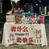 Mantel de tela para colgar en el mercado, tela de promoción en el suelo, publicidad, puesto callejero de mercado nocturno, tela para puesto, mantel de picnic, adornos, productos de uso diario de celebridades de internet