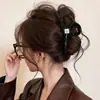 Pinza para el pelo de estrella con garra y estampado de leopardo estilo retro, dulce y fresca, para recogidos, pinza de acetato de gato y tiburón, accesorio de pelo elegante en forma de corazón