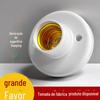 Suporte de lâmpada universal E27 parafuso soquete de base redonda aberto e oculto espiral LED Bulb suporte de lâmpada doméstica de economia de energia