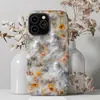 Capa de Celular Personalizada Estilo Arte Floral Fantasma, Design Ins Nicho, À Prova de Choque, Resistente ao Desgaste, Cobertura Total, Compatível com Apple