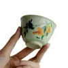 Caneca Master Flor Amarela Secreta e Pássaro Shanding Forno Ru Cerâmica Aberta Xícara de Chá Doméstica Xícara de Chá Xícara de Chá Copo de Escritório