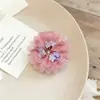 Grampo de Cabelo com Franja de Pena de Flor de Peônia para Coque no Topo da Cabeça, Pente Elegante e Único, Acessório de Cabelo Versátil e Moderno
