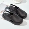 Zuecos de Punta Abierta para Mujer con Suelas Gruesas Antideslizantes para Verano, Playa, Diseño Hueco, Versátiles, Sandalias de Cuña Impermeables