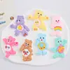 Pegamento Blando de PVC Oso Arcoíris Accesorios para Joyería DIY Funda para Teléfono Móvil Zapatos con Agujeros Material de Decoración para Taza de Agua Parche para Refrigerador