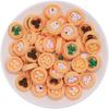 Comida de simulación y juego pan galleta color mezclado diy resina accesorios de joyería material de juguete hecho a mano para niños venta al por mayor