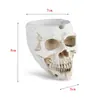 Cenicero Calavera Personalidad Decoración del Hogar Calavera de Resina Decoración de Personalidad Regalo de Halloween Calavera