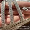 Tiras de Pedrería Personalizadas, Cordones con Perforación en Caliente, Accesorios Superiores, Tiras de Pedrería Semicirculares, Accesorios para Ropa y Equipaje