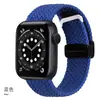 Adequado para pulseira apple iwatch apple ajustável trançada 8 pulseira apple fivela dobrável sucção magnética pulseira ultar