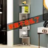 Estante de Almacenamiento Creativo Triangular de Múltiples Niveles para Piso, para Uso en Casa en Sala de Estar, Dormitorio, Estudio, Estantería de Esquina, Librero
