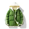 Abrigo de Algodón Acolchado Grueso para Otoño e Invierno, Estilo Deportivo de Moda, Marca Popular, Falso Dos Piezas, con Capucha, para Parejas, de Alta Calidad para Hombre y Mujer