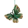 Decoraciones de mariposas artificiales con temática de mascotas, adornos para árbol de Navidad, accesorios para ambiente de fiesta navideña, adornos colgantes en forma de mariposa