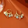 Brincos Populares com Franjas de Trevo de Quatro Folhas, Brincos de Alta Qualidade, Modernos e Exquisitos para Mulheres, Brincos Frescos e Doces em Estilo Fada