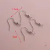 Chapado en Cobre con Oro Real, Gancho de Oreja de Oro de 18K que Conserva el Color, Accesorios, Materiales para Pendientes Hechos a Mano DIY al por Mayor