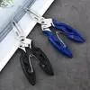 Pinzas de Pesca Mini de Acero Inoxidable con Mango de TPR Pinzas para Peces de Camping al Aire Libre Tijeras para Línea de PE Pinza de Carretera para Pesca