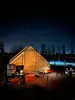 Tienda Inflable SENLEETO de Fácil Montaje 6.3 m² para Acampar con Ventilación para Aire Acondicionado, Abertura para Estufa y Ventana Cenital Glamping en 3 Minutos 4-6 Personas UPF50+ 420D Oxford
