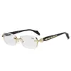 Gafas de Lectura para Mujer, Luz Antiazul, Alta Definición, Ultraligeras, para Mediana Edad y Mayores, con Brillo, Sin Montura, Modernas, Estilo Retro para Mujer
