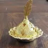 Incensário de Cone Arabiano Portátil Liga Metálica Torre de Sândalo Incensário Dubai Estilo Oriente Médio Oco Queimador de Aroma Transfronteiriço