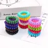 3,7cm trompete prisma triangular linha telefônica corda de cabelo elástico infantil anel de cabelo doce gradiente comércio exterior