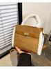 Bolsas de Mujer Transfronterizas Otoño e Invierno 2026 Nuevo Bolso de Mano Vintage con Textura de Felpa Gran Capacidad Versátil Bolso de Hombro Cruzado