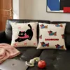 Almofada Decorativa Newins Dopamina Fofa Bordada para Quarto Almofada de Sofá Almofada de Cabeceira Almofada de Apoio Lombar Capa de Almofada para Encosto (Inserção de travesseiro não incluído)