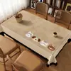 Mantel de Dibujos Animados Impermeable a Prueba de Aceite Sin Lavar Esterilla para Mesa de Comedor 2026 Nuevo Estilo Lujo Ligero Tacto de Alta Gama Mantel Mantel para Mesa de Café Retro