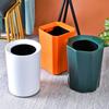 Bote de Basura de Gama Alta sin Tapa con Anillo de Presión y Cubeta Interior para Almacenamiento de Residuos de Cocina, Baño, Oficina y Uso Doméstico