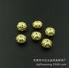 Accesorios de bricolaje, bola de flor de cobre fundido de 11 mm con agujero recto, cuentas de cobre, cuentas de loto, accesorios de material para horquillas