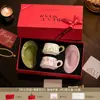 Regalo de boda para recién casados: Set de tazas de café prácticas de alta gama para cumpleaños, bodas, compromisos y inauguraciones de casa, tazas a juego para parejas