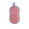 Bloque Esponja para Lavar Platos Paño de Cocina con Alambre Plateado Trapo de Alambre de Acero Suministros de Cocina Doble Cara Engrosado No Daña la Olla Esponja para Fregar Platos