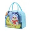 Bolsa Térmica de Lanche Cartoon Expansível, Pequena Bolsa Tote, Bolsa de Lanche Fofa para Estudante, Bolsa para Lancheira de Piquenique ao Ar Livre, Bolsa de Lanche