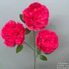 Rojo Rosado Artificiales de Boda Techo del Salón de Bodas Camino Floral Guía de Piso Arreglo Floral Decoración de Fondo Pared de Flores Artificiales