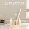 Tampa de panela de mesa estilo creme, suporte para espátula, suporte integrado para fogão de cozinha, suporte para drenagem de utensílios, suporte para colheres e pauzinhos