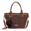 Bolso cruzado versátil de moda para mujer 2026 otoño, estampado de leopardo retro de nicho, bolso de mano exquisito, bolso de hombro, bolso tipo cubo