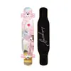 Skate Longboard de 44 Pulgadas para Principiantes, Hombres y Mujeres, Adultos, Tabla de Baile Doblemente Curva Profesional, Monopatín de Cuatro Ruedas de Madera de Arce para Jóvenes