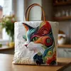 Bolso de Mano con Estampado Digital de Tendencia para Mujer, Bolso Cruzado 3D, Nuevo Producto Temu Amazon