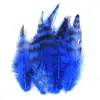 Aproximadamente 50 Piezas de Puntas de Plumas Azules y Blancas para Manualidades, Decoraciones de Plumas de Pollo Coloridas, Accesorios para el Cabello, Materiales Hechos a Mano para Atrapasueños, Directo del Fabricante